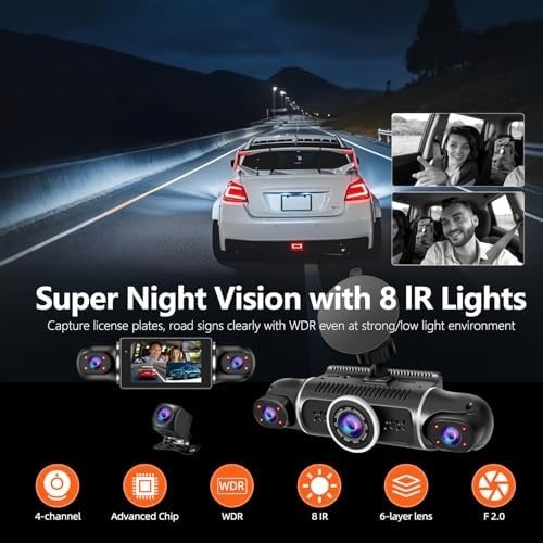 Mejor Camara De Seguridad FHD 1080P Para Carros De 360° Cámara De 4 Canales gallery