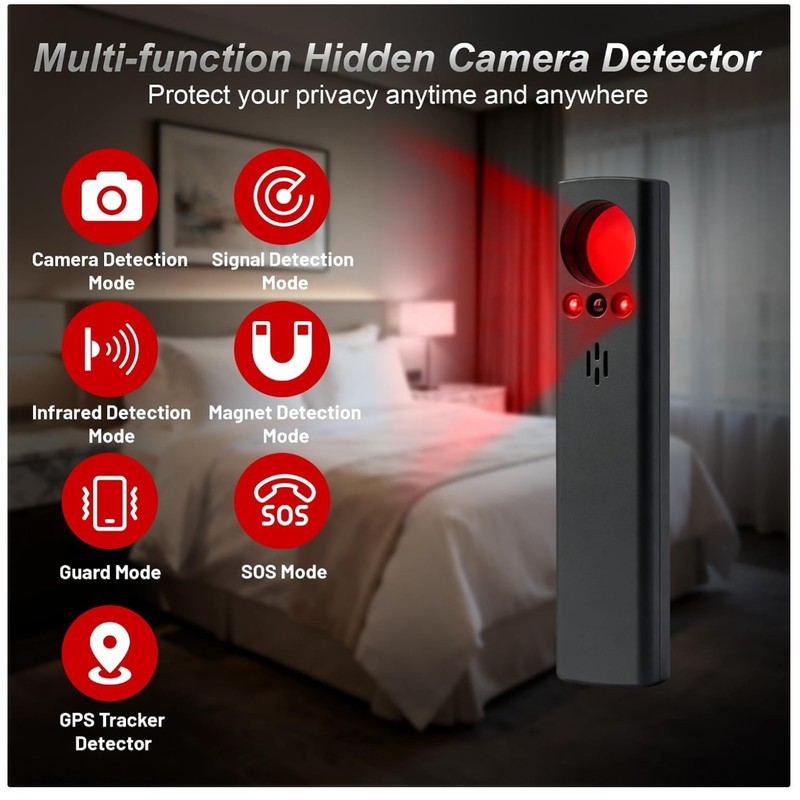 Compact Rechargeable Hidden Camera Detector