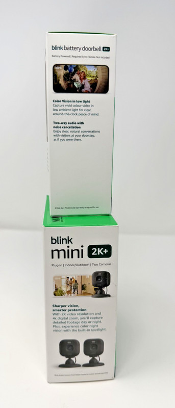 Blink Mini 2K+ Cameras Indoor/Outdoor & Wireless Video Doorbell 2K Newest Models gallery