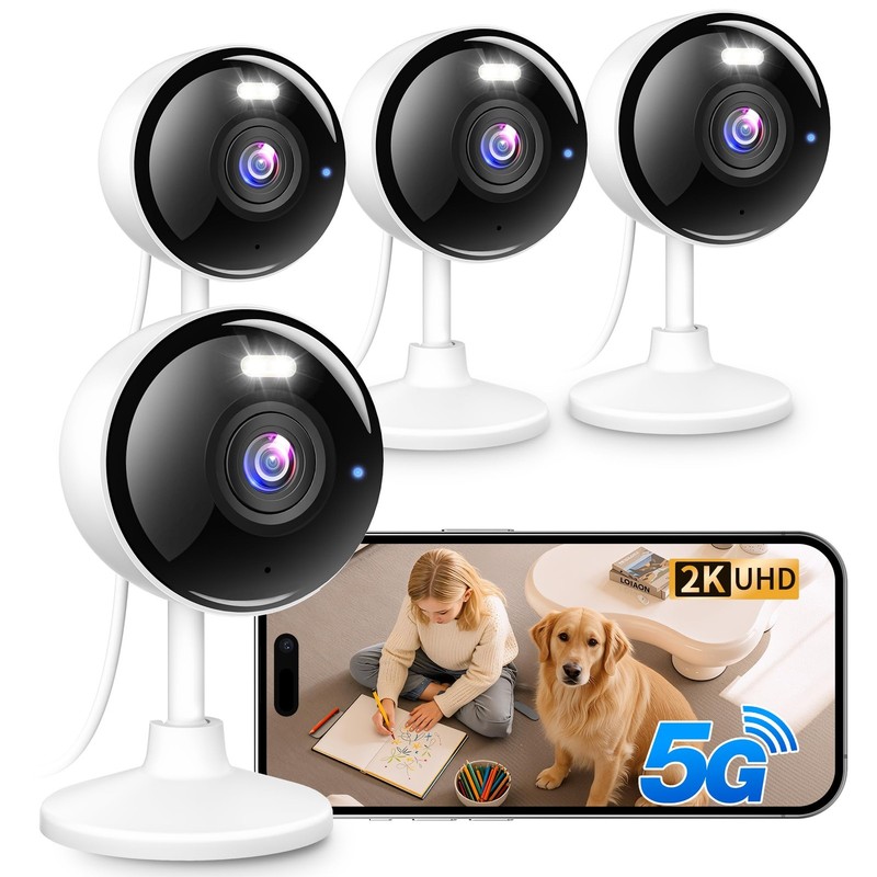 2K Cameras for Home Security, 5G & 2.4G WiFi Security Camera Indoor Outdoor f…