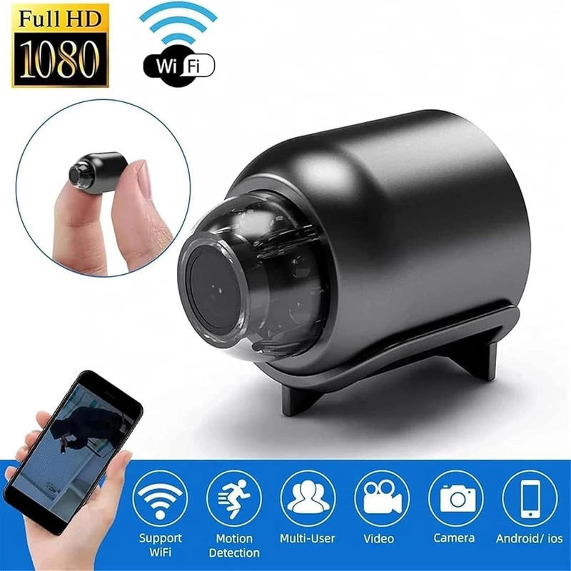 Mini Camara Oculta Espia De Seguridad WiFi 1080P Inalambrica Con Audio y Video