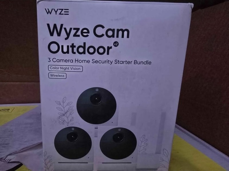 Wyze Cam Outdoor v2 3-Pack 1080p Wireless Color Night Vision Wi-Fi Alexa