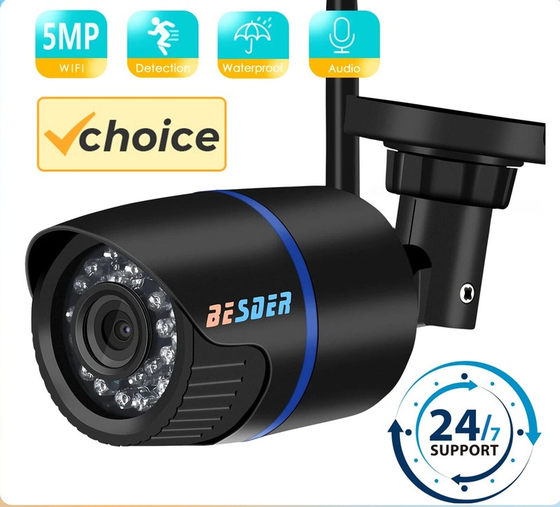 2MP P2P Wifi Audio Recording IP Camera Wireless CCTV Bullet Outdoor Surveillance