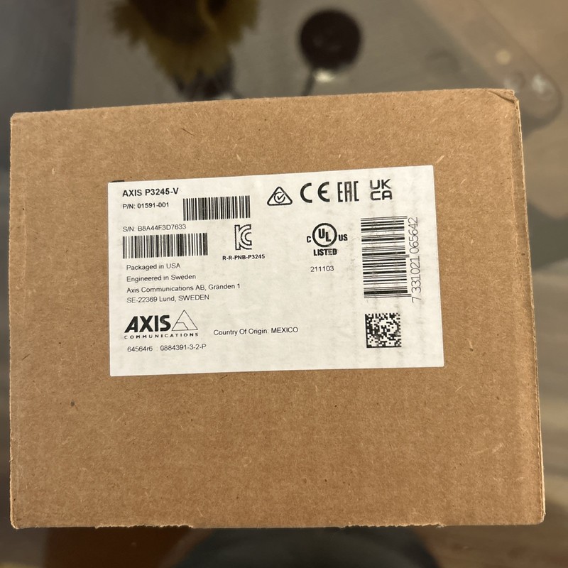 Axis Communications P3245-V 2MP IP Network Dome Camera | 01591-001 Brand New!