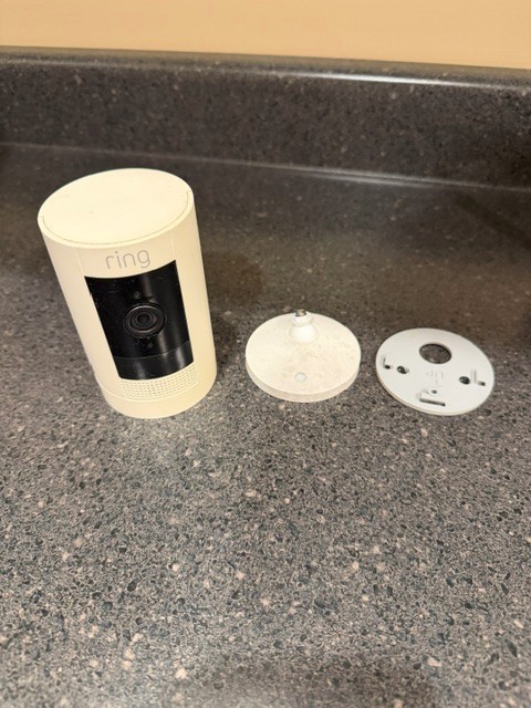 Ring Stick Up Cam Security Camera - White (No Battery) Model: 5UM7E5 gallery