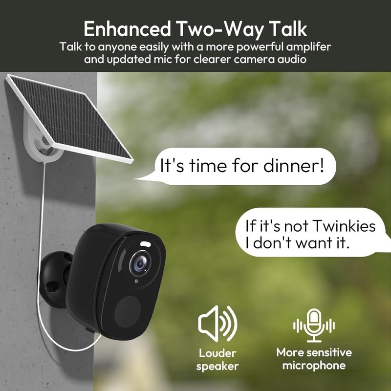 4Pack 5G/2.4G Solar Security Cameras Wireless Outdoor, 2K Battery Camera w/So... gallery