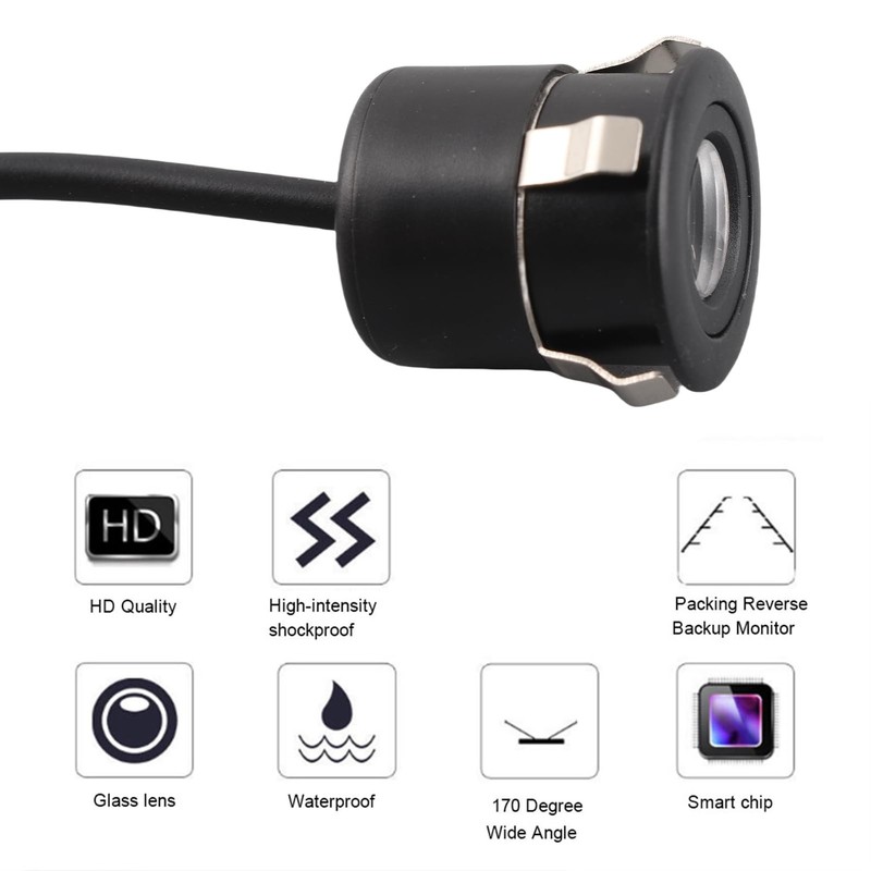 Mini Camera 170 Wide Angle Wired CCTV CCD HD IR Car Monitor Camera IP66 100W ... gallery