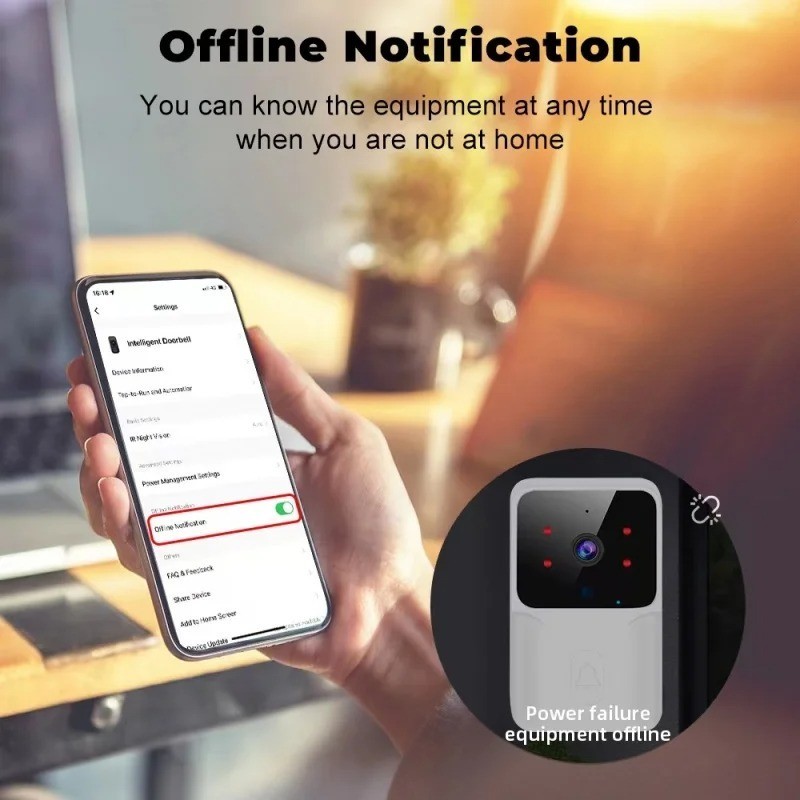 HD Smart WiFi Video Doorbell Night Vision Rechargeable 1:1 gallery