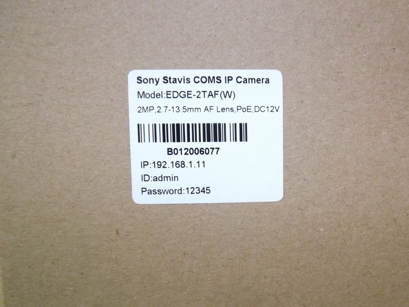Sony Starvis Edge-2TAF Security Camera 2MP DWDR Day/Night Color 150 Ft. gallery