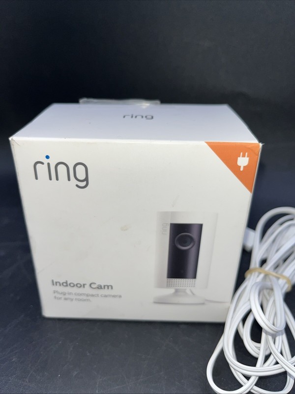 Ring Indoor Cam Compact Plug-In HD Security Camera with two-way talk - White gallery