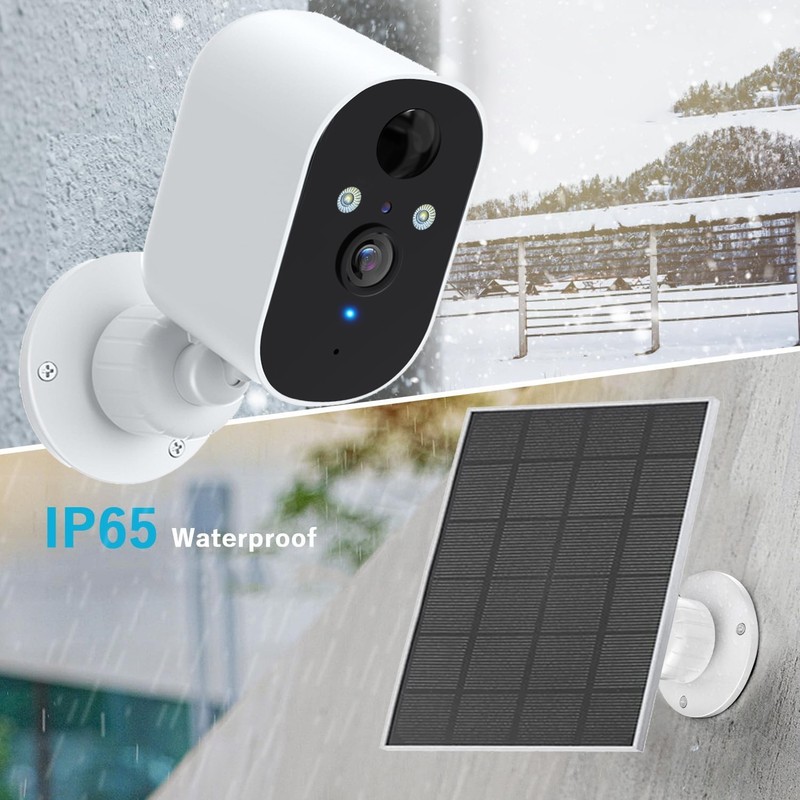 4Pcs Solar Camera Outdoor Wireless Solar Battery Security Camera System WiFi Cam gallery