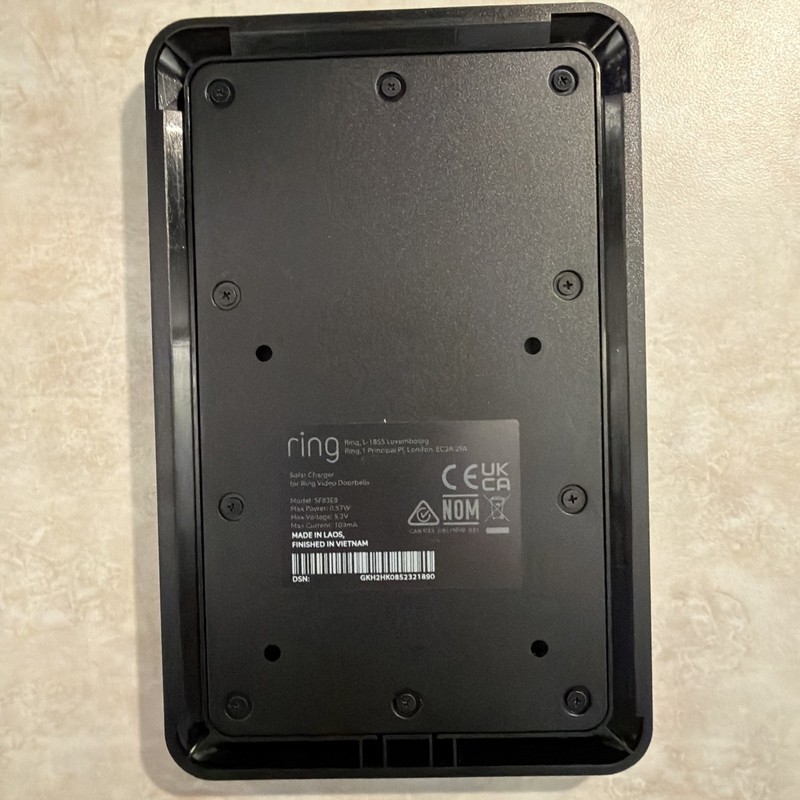 Ring Solar Charger for Battery Doorbells - compatible with Video Black gallery