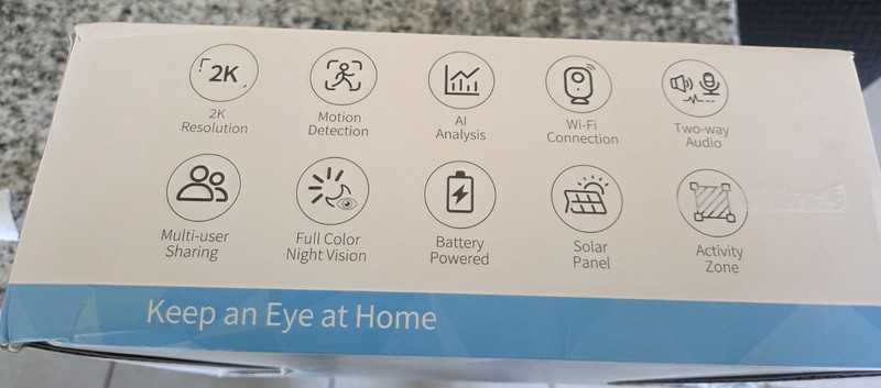4-Pack Outdoor WiFi Solar/Battery 2K IP Cameras Color Night Vision Audio gallery