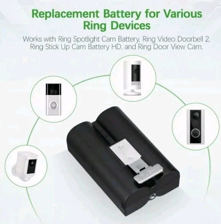 Genuine Rechargeable Battery Pack for Ring Doorbell / Spotlight Camera and Stick gallery