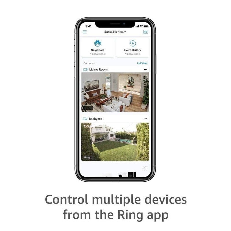 Ring Stick Up Indoor/Outdoor 1080p Wired Security Camera - White gallery