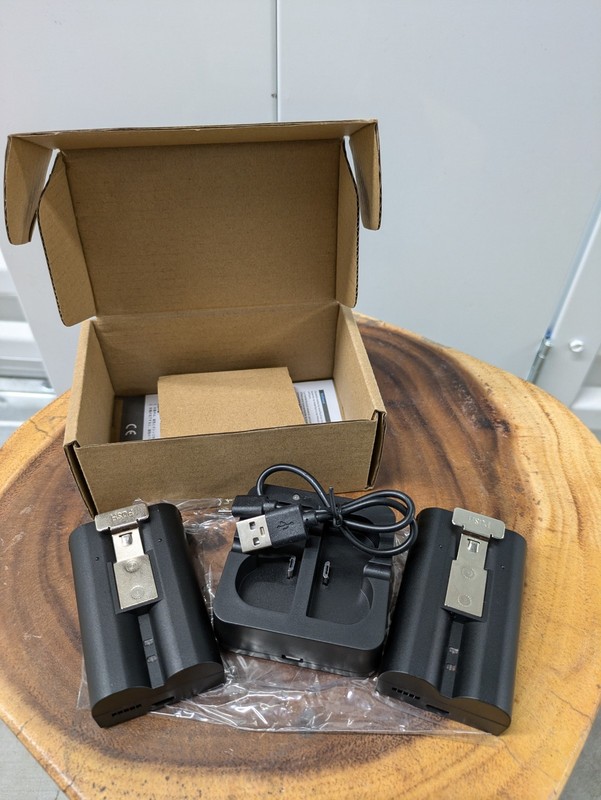 2 Pack 7200mAh Rechargeable Battery & Charger Station for Ring Doorbell 2/3/4