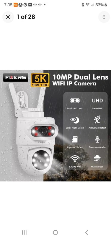 10MP 5K HD Dual Lens WiFi IP Camera Tuya Smart PTZ Wireless Home Security CCTV gallery