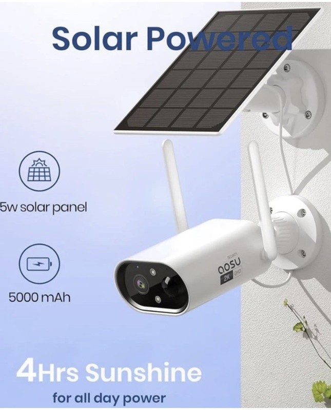 AOSU SolarCam P1 Lite security camera Brand New Sealed. gallery