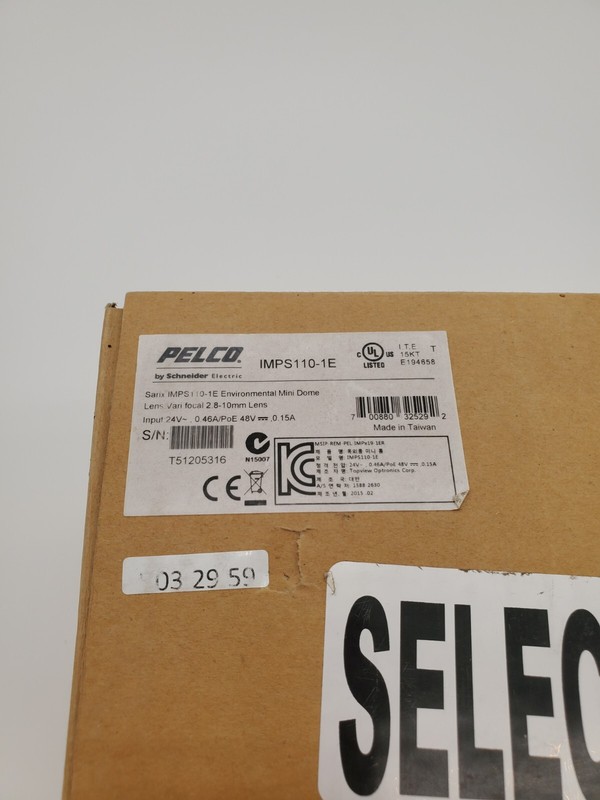 Security Camera, Dome Camera, Pelco Sarix IMP Series IMPS110-1E