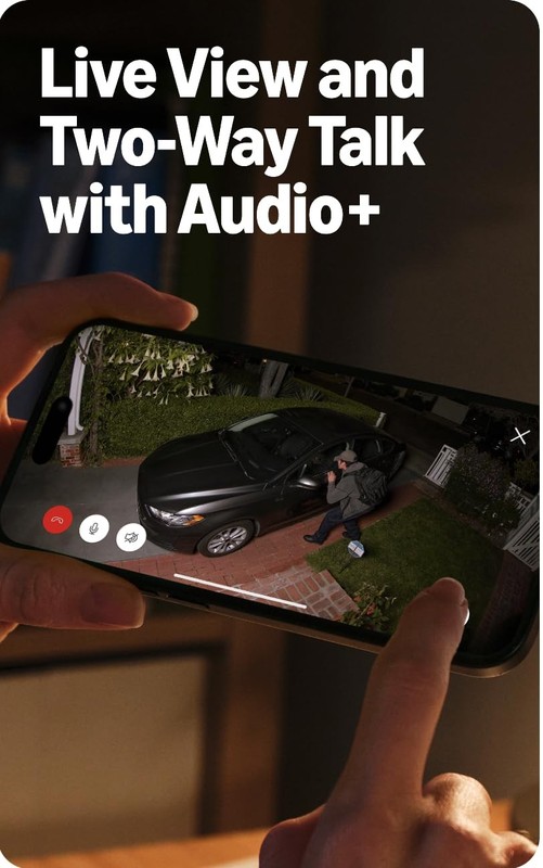 Ring Spotlight Cam Pro, Plug-In (Newest Model), Black with Outdoor Cam Plus, Bat gallery