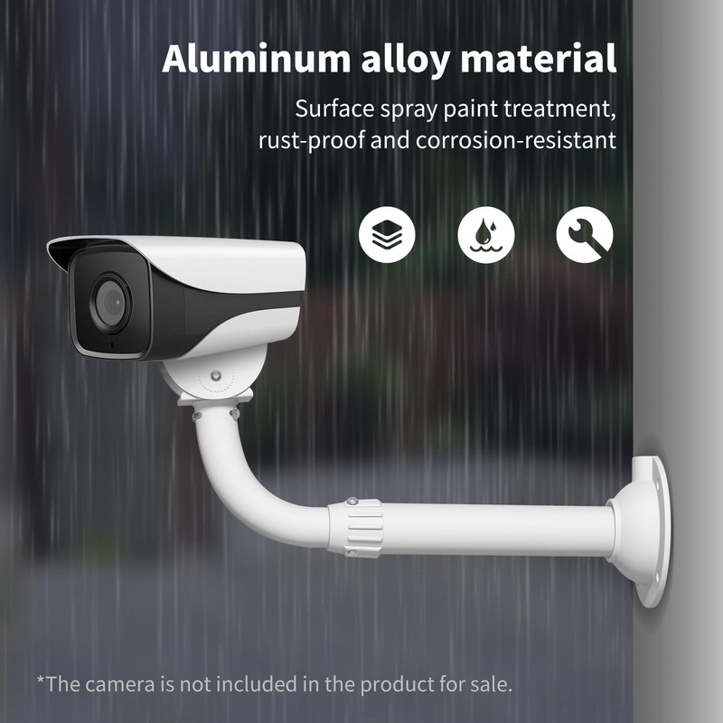 Solid J-Pole Bracket Extendable Mounting Holder for Security Surveillance Cam gallery