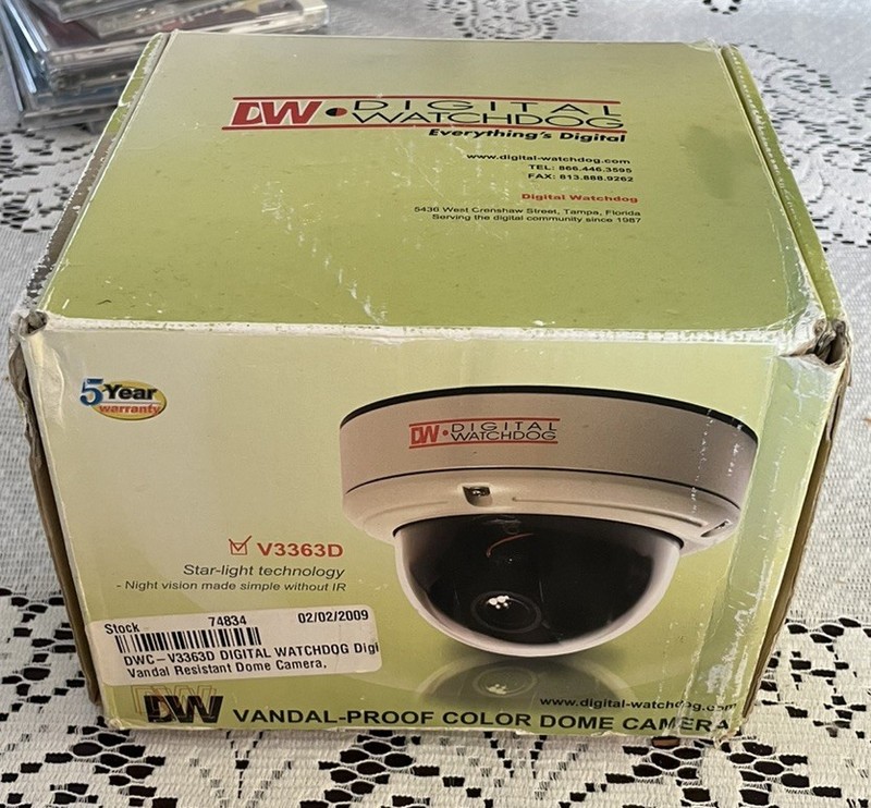 DW Vandal Proof Color Dome Camera V3363D