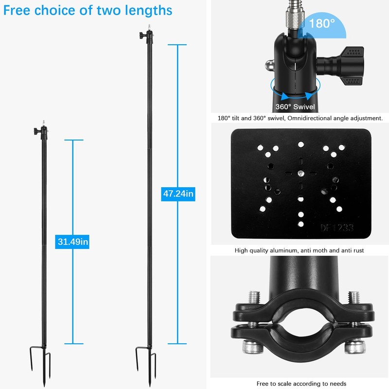 Ground Stake Mount for AOSU (D1 SE/Lite/Max)/ANSQUE(GU01/SA01) /SEHMUA 2K/Cin... gallery