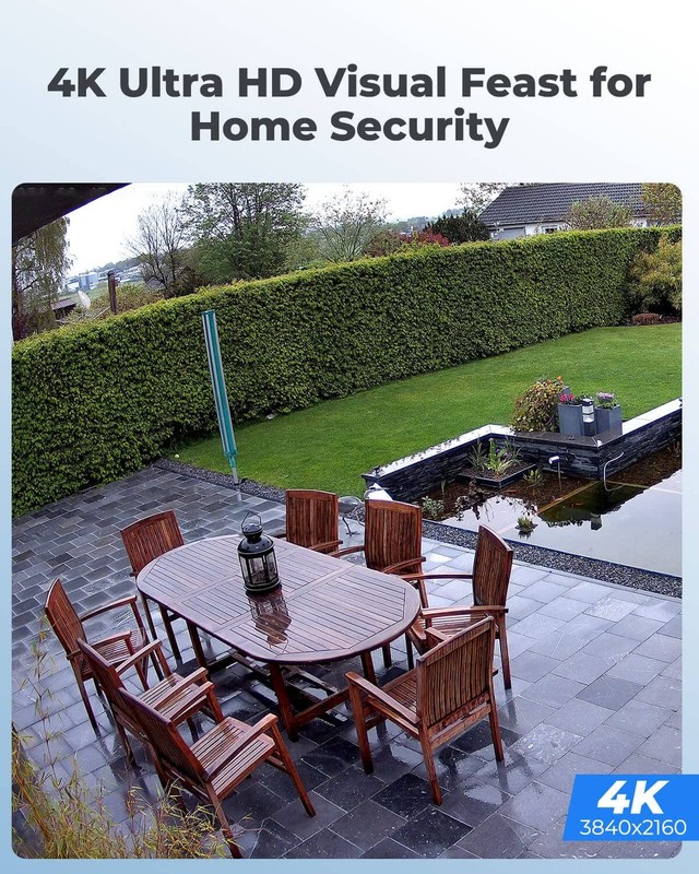 4K/8MP Security Bullet PoE IP Camera,Surveillance Outdoor Indoor,Human/Vehicl... gallery
