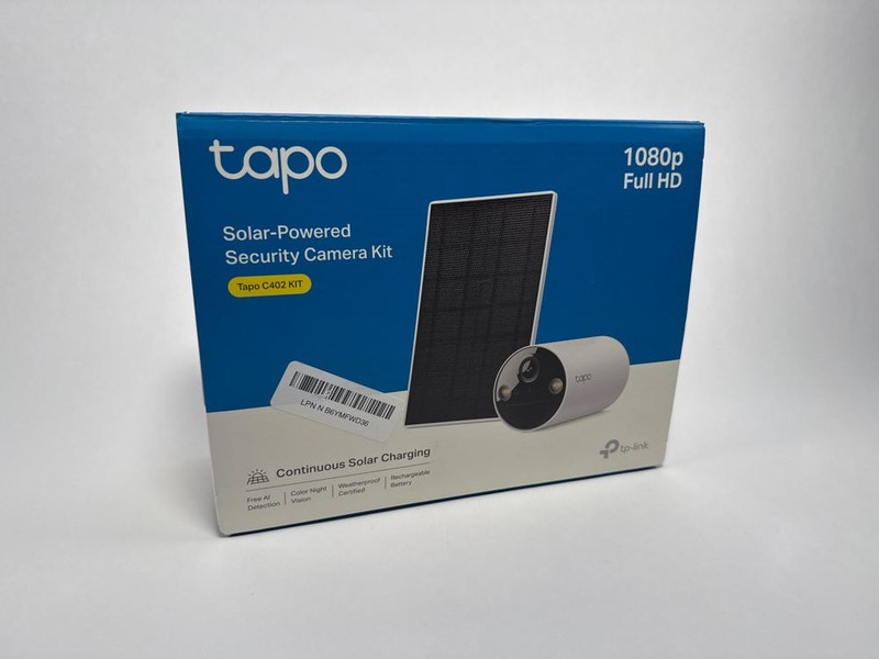 TP-Link Tapo SolarCam C402 Kit – Outdoor Battery Camera + Solar Panel