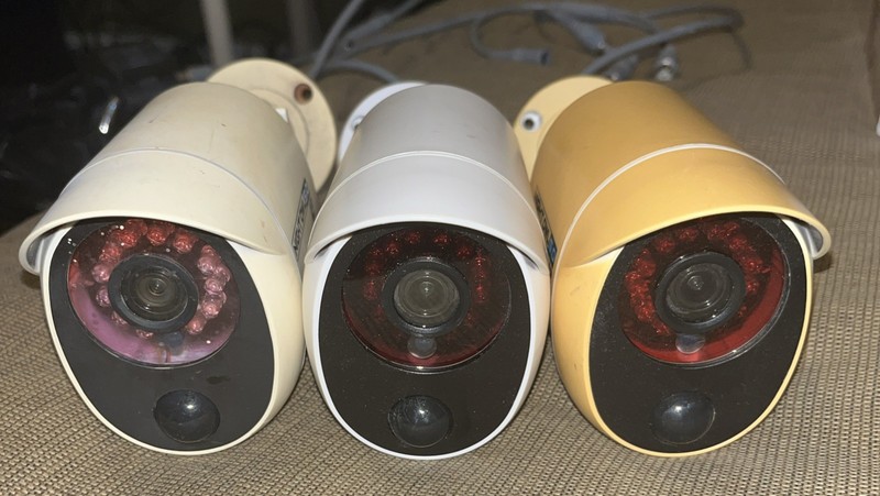 Lot Of 3 - Night Owl White 5MP HD Security Cameras, CM-PXHD50NW-BU-JF - UNTESTED gallery