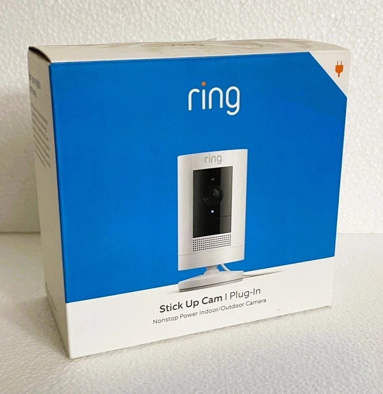 RING Stick Up Cam Plug-In, 1080p HD, Indoor / Outdoor – New & Sealed