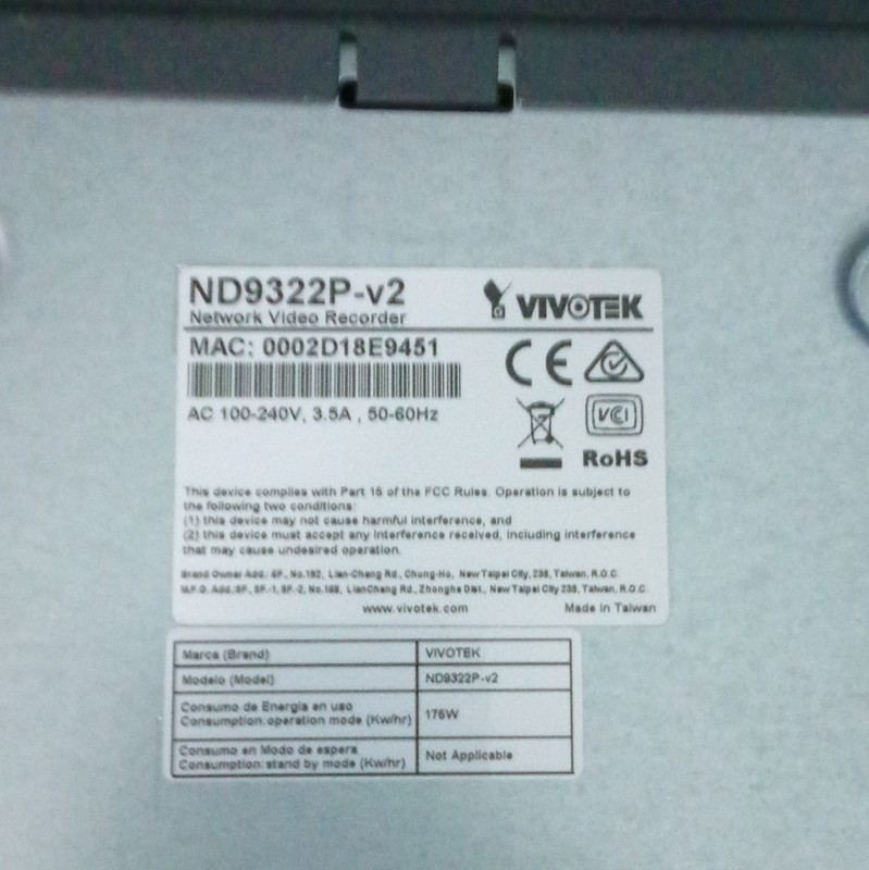 ND9322P-v2 Network Video Recorder NVR IP HDMI VGA USB Ethernet Black gallery