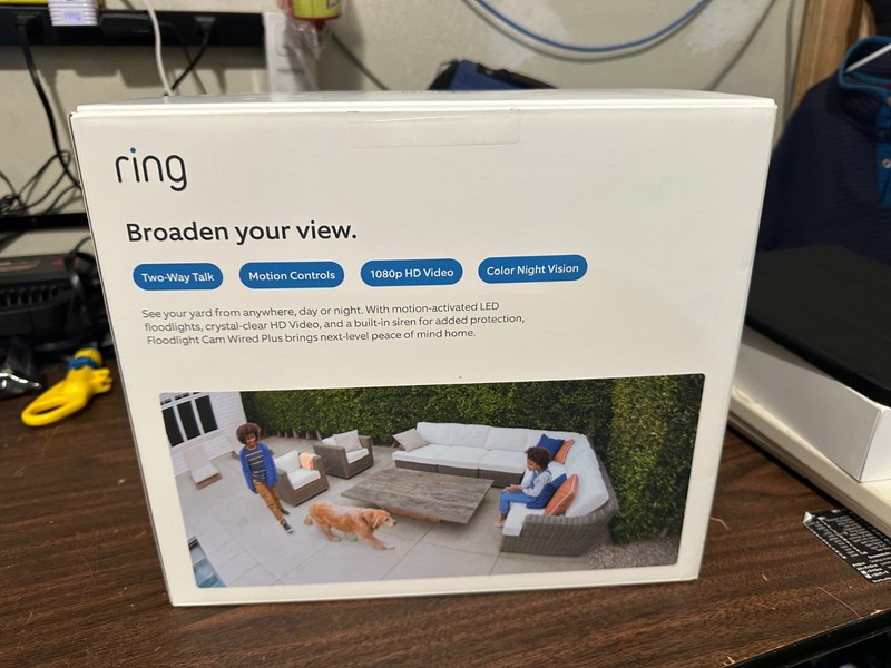 Ring Floodlight Cam Plus Wired NEW gallery