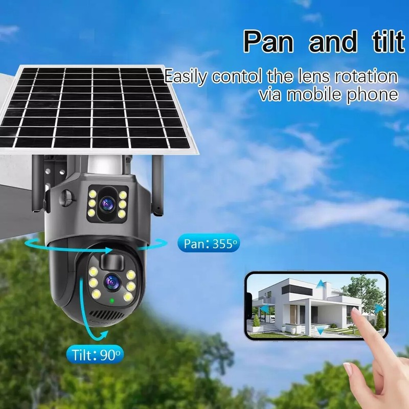 5G 1080P 360° Camara De Seguridad WIFI Inalambrica Para Casa Exterior Con Audio gallery