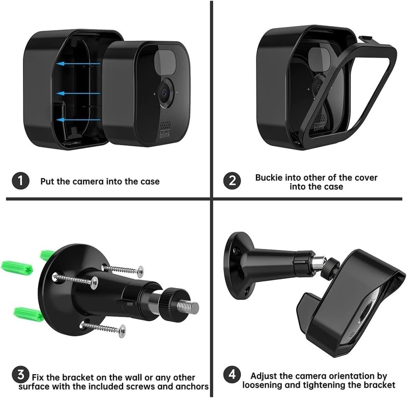 Blink Outdoor Camera Mount, 360 Deg Adjustable Indoor/Outdoor Wall Mount Bracket gallery