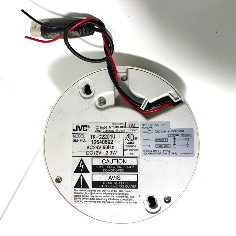 JVC TK-C2201U Ceiling Mounted Mini Dome Analog Camera 2x gallery