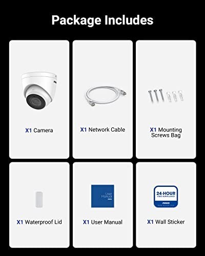 3K PoE Security Camera with Audio, Color Night Vision, AI Human Detection, IP67, gallery