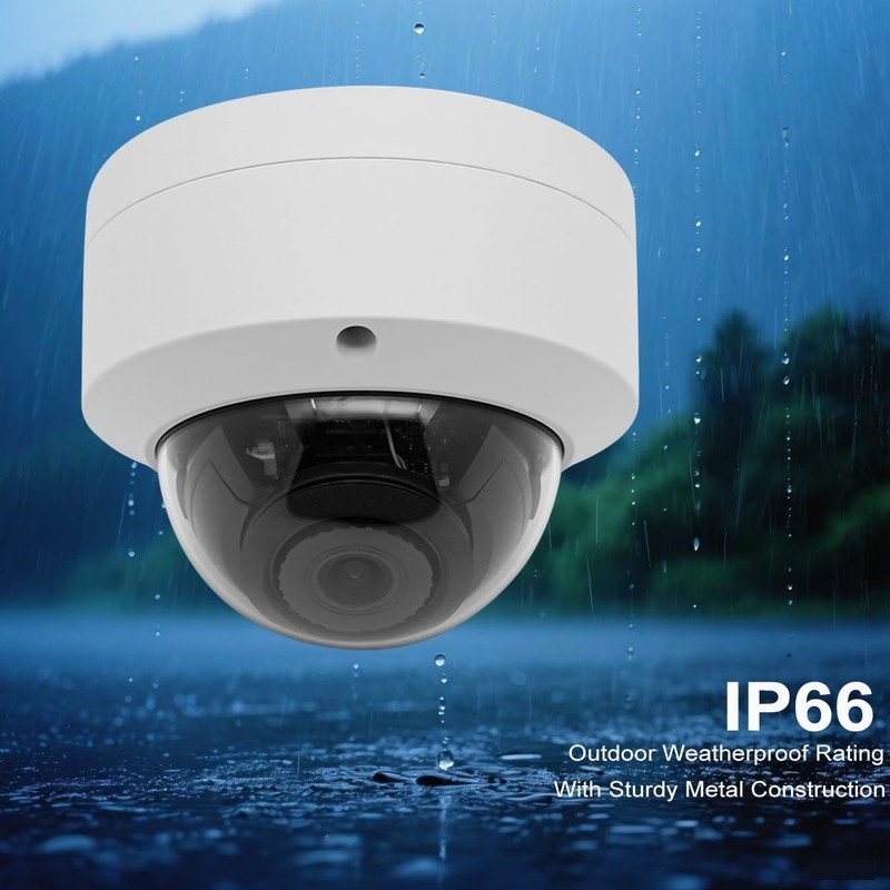 6MP PoE IP Vandal Dome Camera IR Mode Outdoor/Indoor Metal Housing 2.8mm gallery