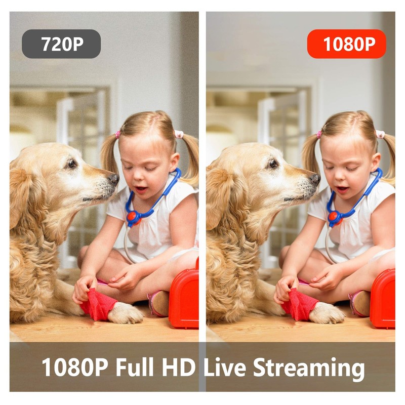 4 Pack 1080P Indoor Security Cameras Wi-Fi Home Surveillance System Night Vision gallery