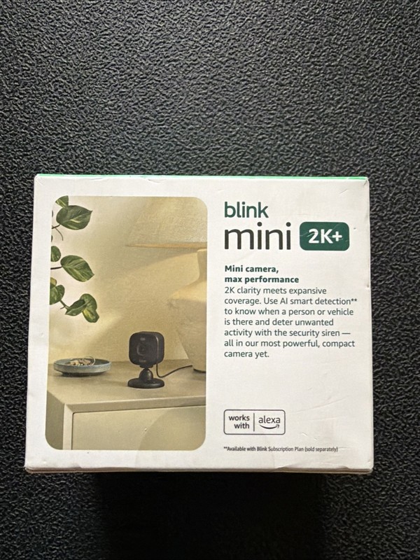 Blink - Mini 2K+ Compact plug-in security camera, 2K video resolution, Black gallery