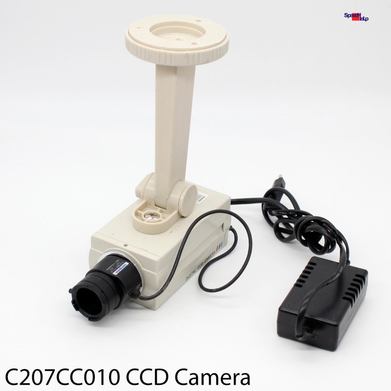Ccd C207cc010 Color Video Ccd Camera Computar 3.5-8 1:1.4 1/3 Cs 12v Adapter