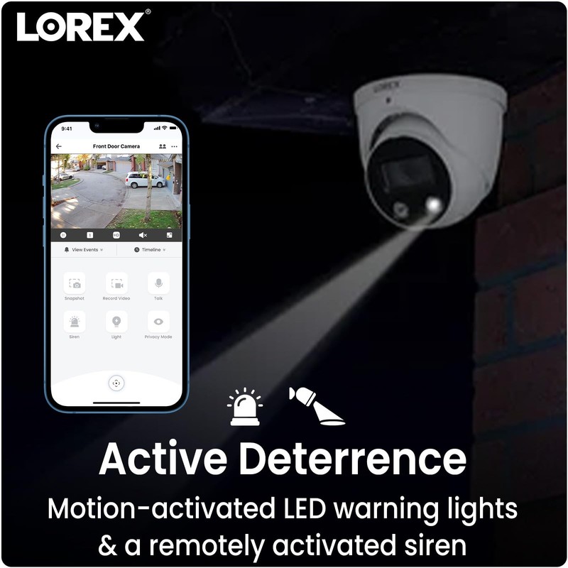 Outdoor 4K IP Add-On Metal Dome Security Camera | NVR Add-On | Smart Motion D... gallery