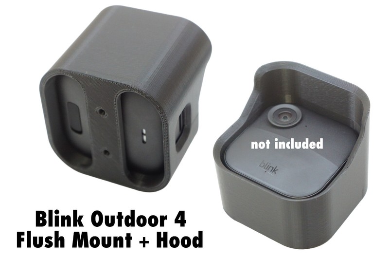 Blink Outdoor 4 Camera FLUSH MOUNT Rain Canopy Hood Sun Shade Anti-Glare 4th Gen