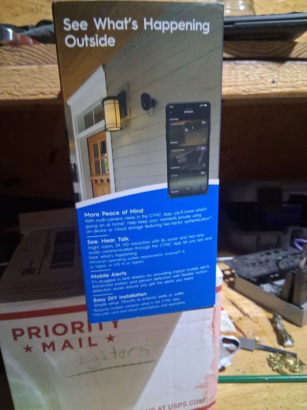 GE Cync Outdoor Wired Smart Camera 2K HD & Night Vision gallery