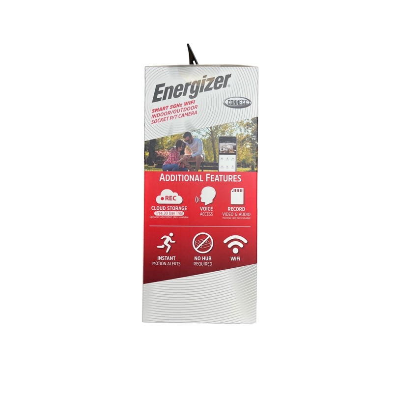 Energizer Connect Smart 5GHz WiFi 2K Quad HD Indoor Outdoor Socket P/T Camera gallery