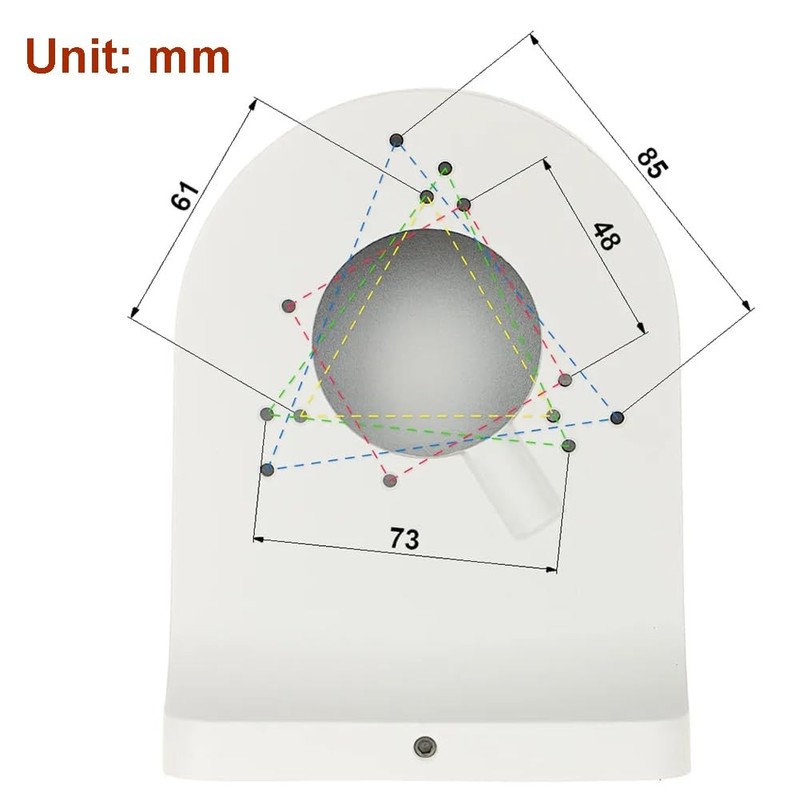 PFB205WE WaterProof Wall Mount Bracket for IP Dome Camera with Drill Bit gallery