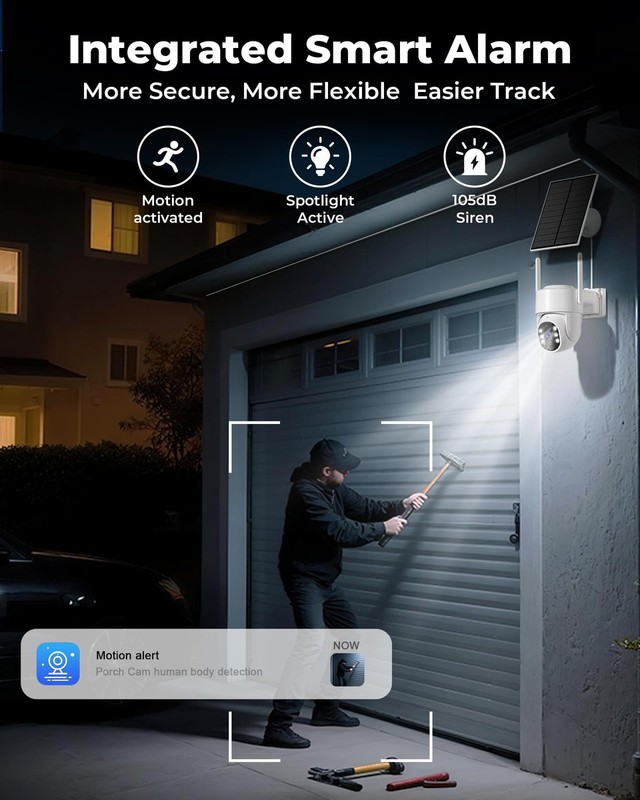 Security Cameras Wireless Outdoor 5G& 2.4G, No Subscription, 2 Cam-Kit,4MP So... gallery