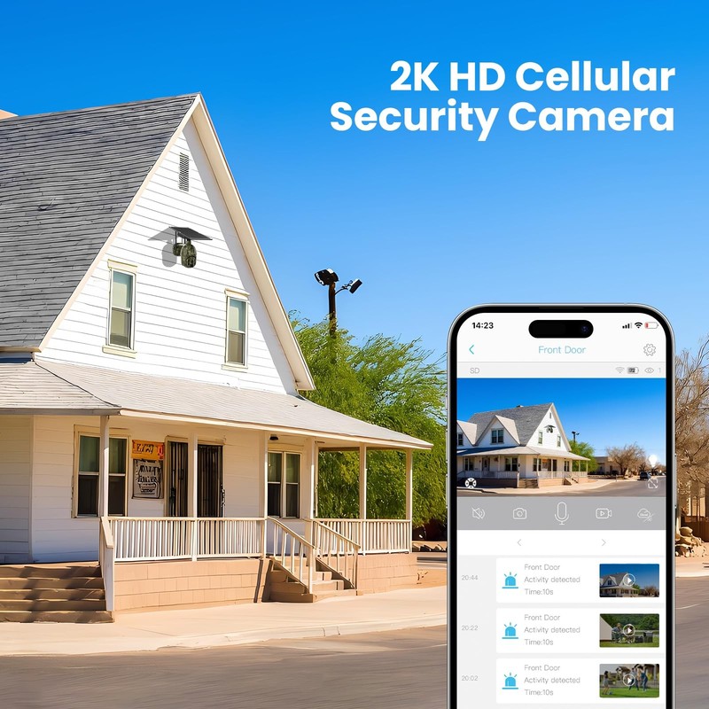 SOLIOM S600 4G LTE Cellular Security Cameras Wireless Outdoor, Solar Security... gallery