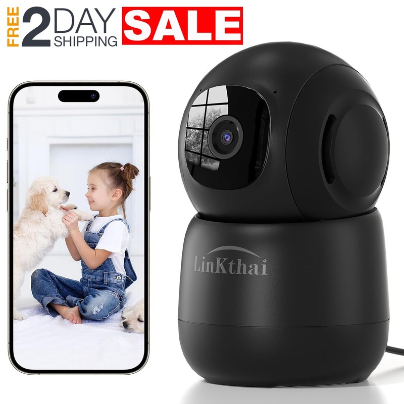 2K Camara De Seguridad 2.4 GHz Para Casas Cuarto Bebe Interior Con Audio Sensor