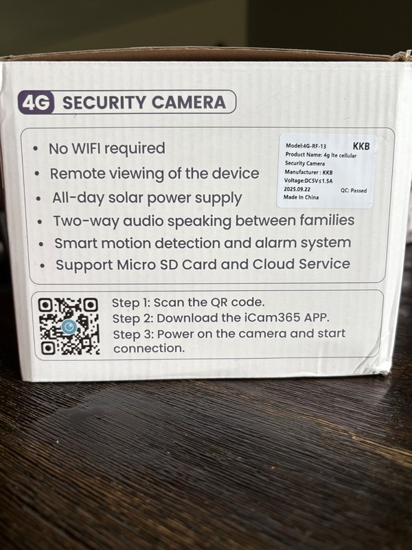 2 black 4g lte cellular security camera. Solar powered gallery